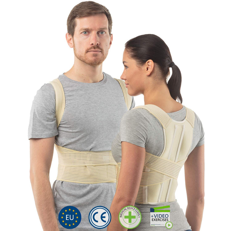Aheal Back Support Belt | Back Straightener For Men And Women | Posture Correction Back | Back Extensors | Relief From Back Pain | Adjustable Back Strap | Size 1 Skin 69-78 Cm (Pack Of 1) - NewNest Australia