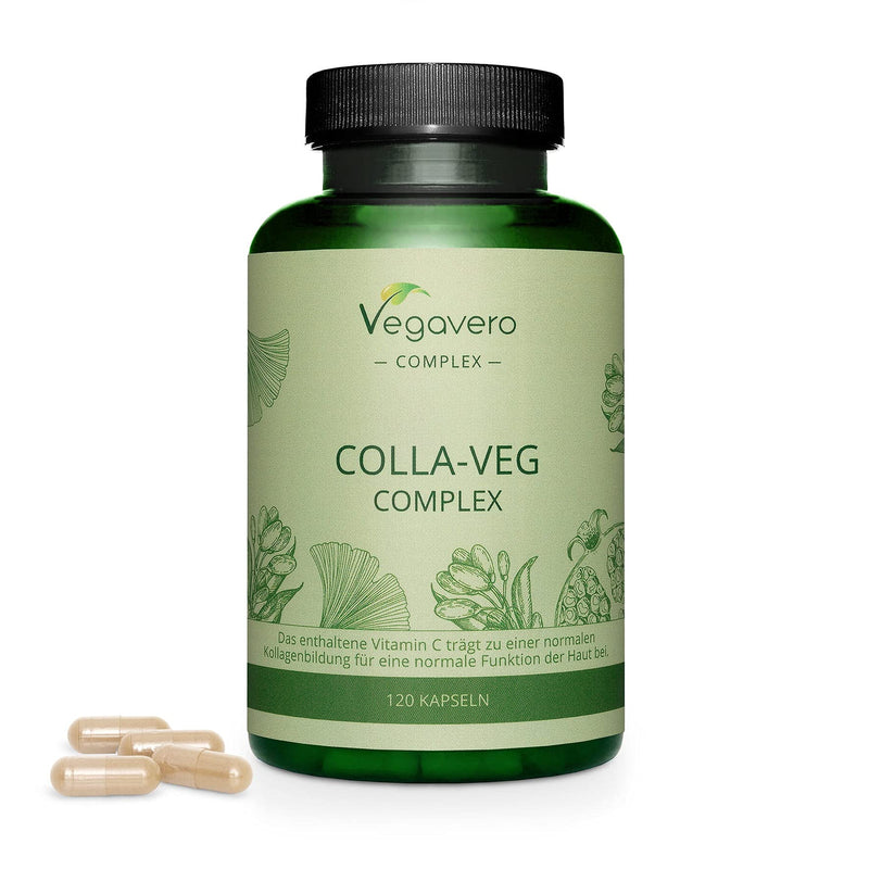 COLLAGEN Booster Vegavero | Vegan alternative to collagen capsules | Amino acids &amp; Acerola Vitamin C | With lycopene, ginseng, ginkgo, rose hip, goji &amp; pomegranate | 120 capsules - NewNest Australia