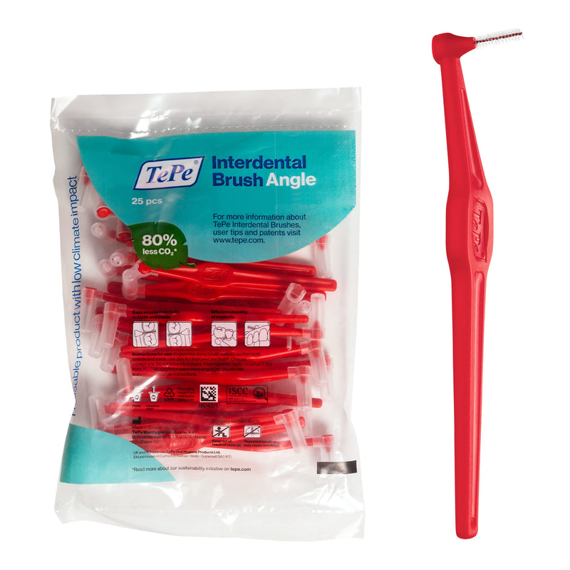 TePe interdental brushes Angle RED 0.5 mm, 25 pieces (pack of 1) - NewNest Australia