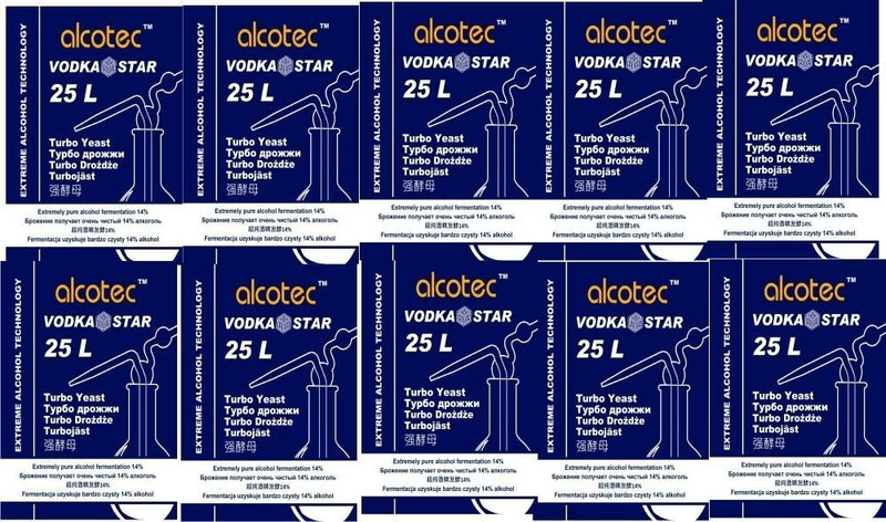 AlcoTec 10 x Vodka Star Turbo Yeast Fermentation Yeast Yeast - NewNest Australia