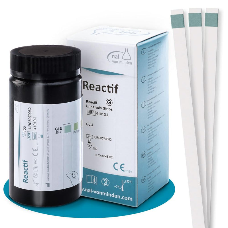 Reactif Diabetes Urine Test - 100 urine test strips parameters glucose with color scale for diabetics and for general health control - NewNest Australia