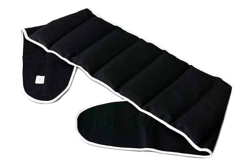Cherry stone pillow. Belt with Velcro fastener, approx. 135cm, 7-chamber | Heat cushion back heat belt XXL grain cushion, black cherry stone cushion - NewNest Australia