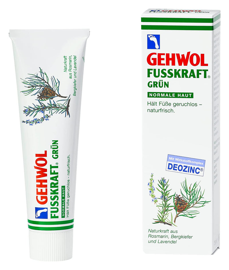 GEHWOL Fusskraft® Green for normal skin refreshing foot cream against foot odor 125 ml tube. 125 ml (pack of 1) - NewNest Australia