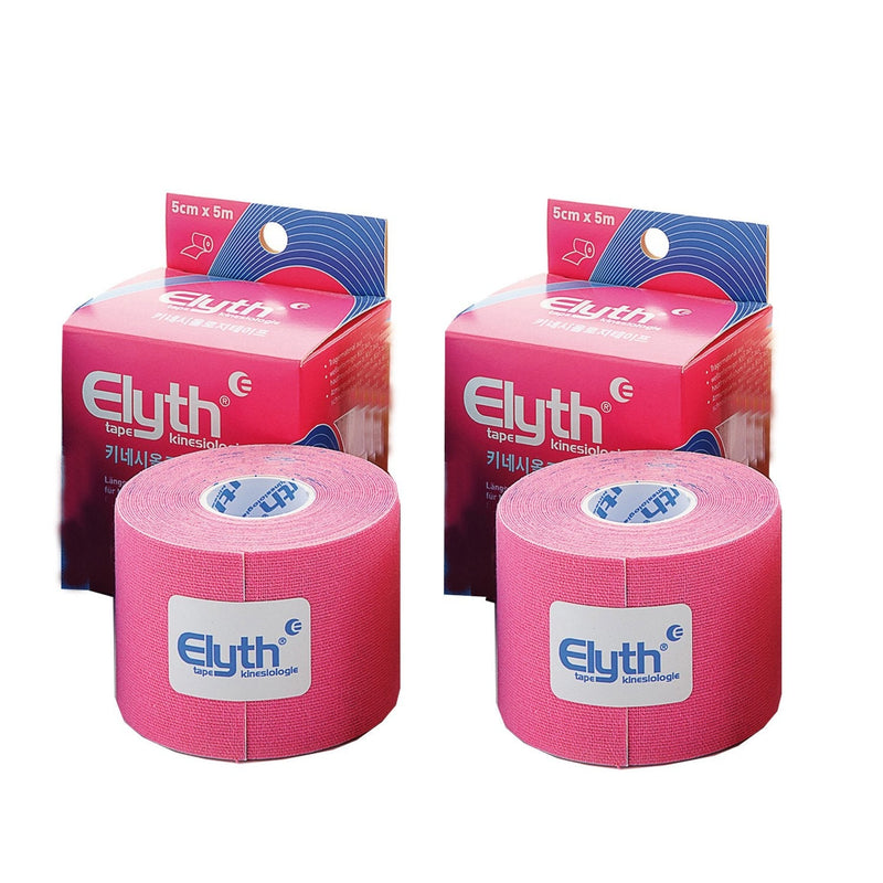 Set of 2 Elyth Kinesiology Tape 5 mx 5 cm, Red - NewNest Australia