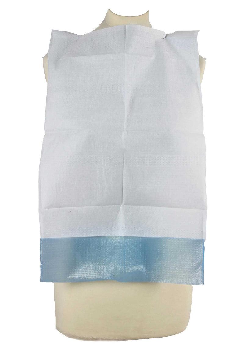 Disposable Bibs with Crumb Catcher 66X37 CM Napkins Disposable Bib Protective Napkins Pack of 50 - NewNest Australia