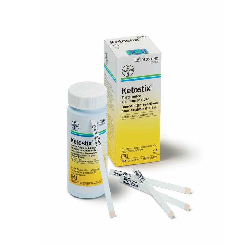 Bayer Ketostix® keto test strips urine test strips, urine sugar, ketosis, 50 pieces - NewNest Australia