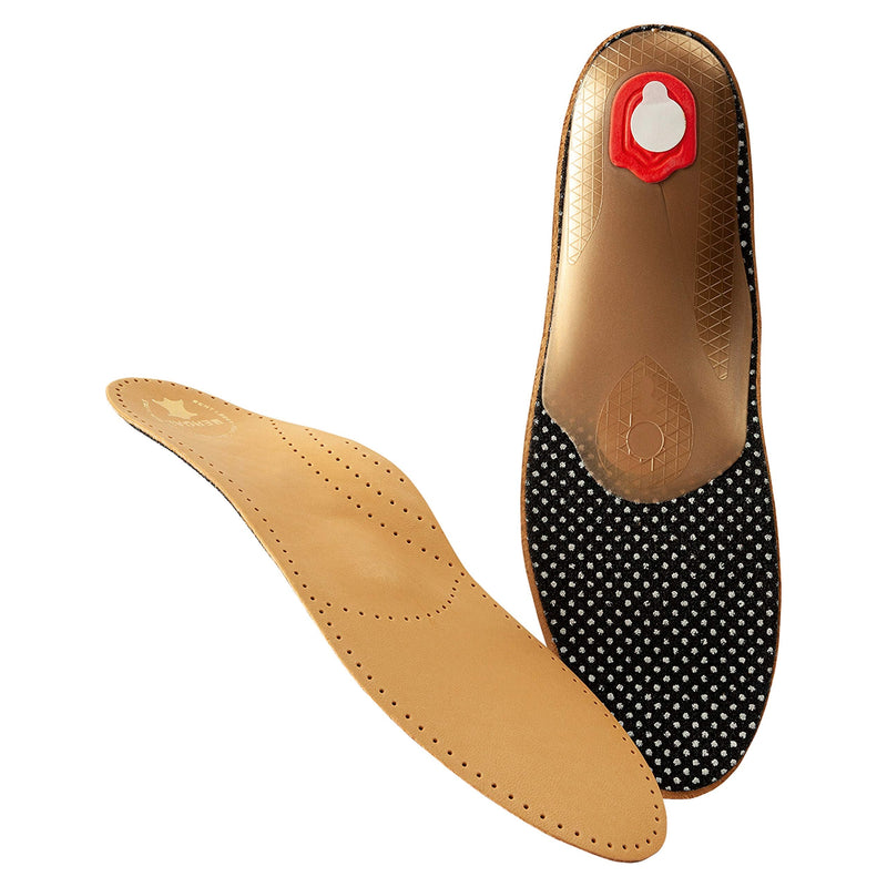 BERGAL breathable leather comfort footbed made of vegetable tanned leather and activated carbon Bergal Orthotic System for women and men Size 36 - 50 EU 45 / UK 10.5-11 / US M11.5-12 - NewNest Australia