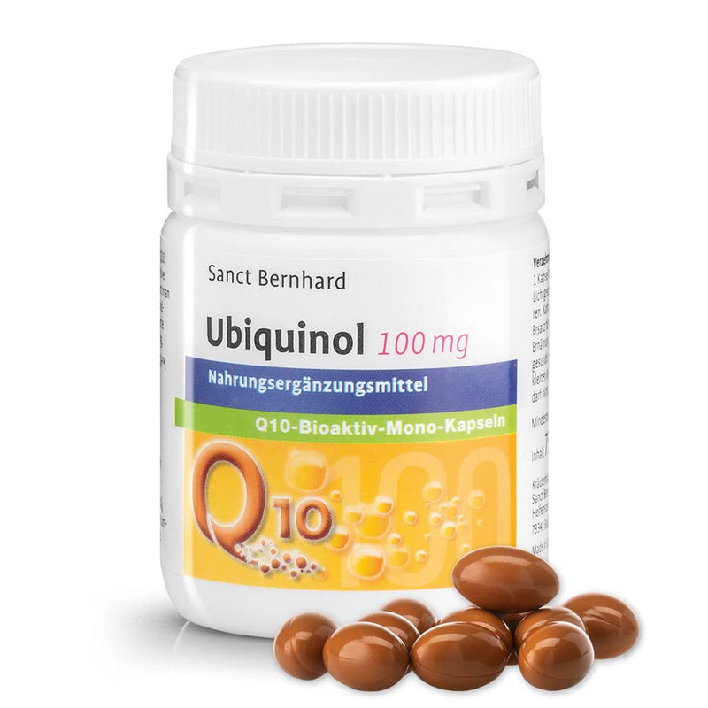 Sanct Bernhard Ubiquinol 100mg Q10 Bioactive Mono Capsules | Pure 100% natural yeast fermentation-derived, chromatographically purified Q10 (KANEKA Ubiquinol™) | 75 capsules - NewNest Australia