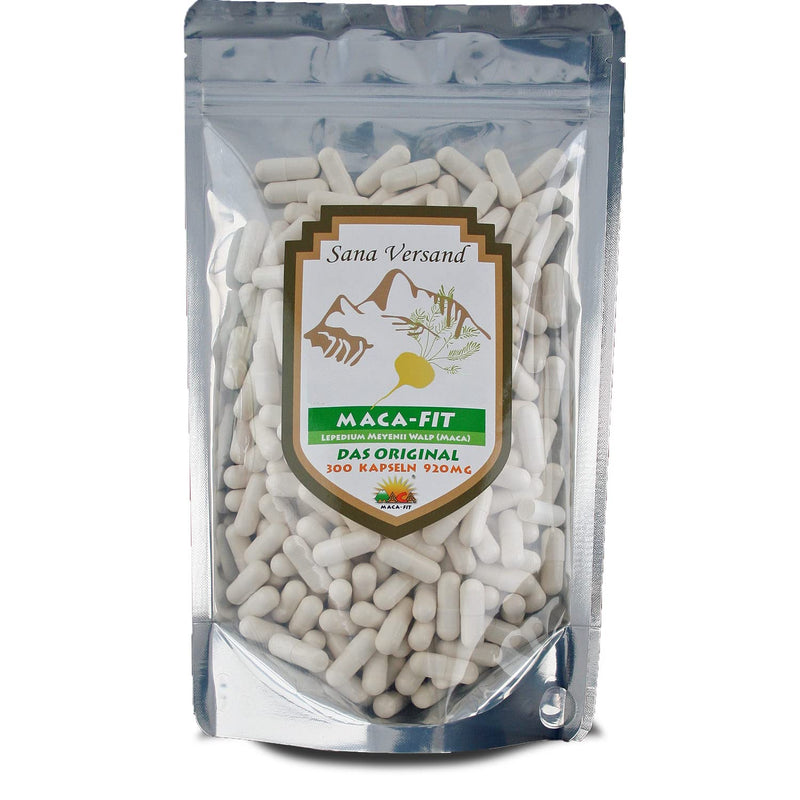 Maca Fit 300 Capsules High Dose Premium Quality Made in Peru. Maca Root Contains Vitamins, Amino Acids, Proteins for more power and energy. Vegan, Gluten Allergy Sufferers - NewNest Australia