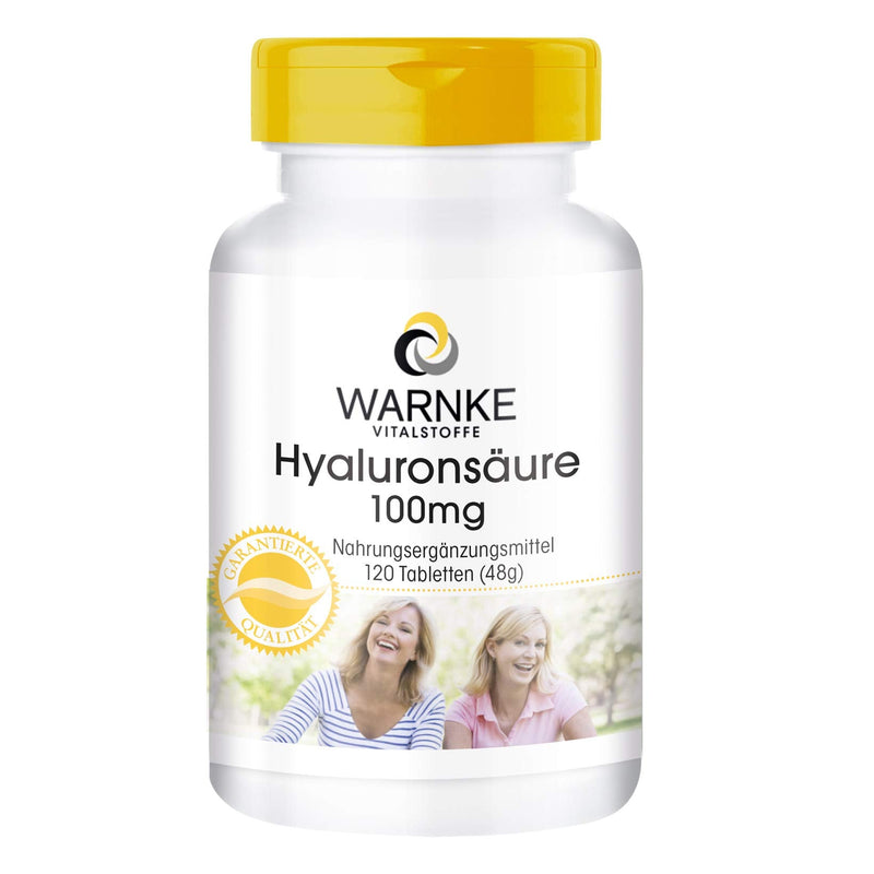 Hyaluronic acid 100mg - 120 tablets - vegan | Warnke vital substances - NewNest Australia