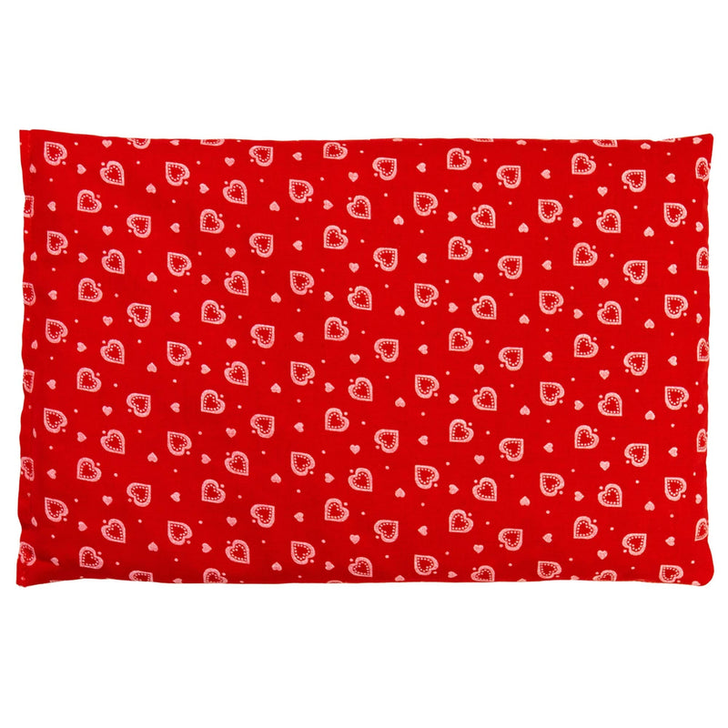 Spelled pillow 30 x 20 cm, heart red - As a heat pillow & cold pillow - Spelled grain pillow for microwave and oven - 30x20cm - NewNest Australia