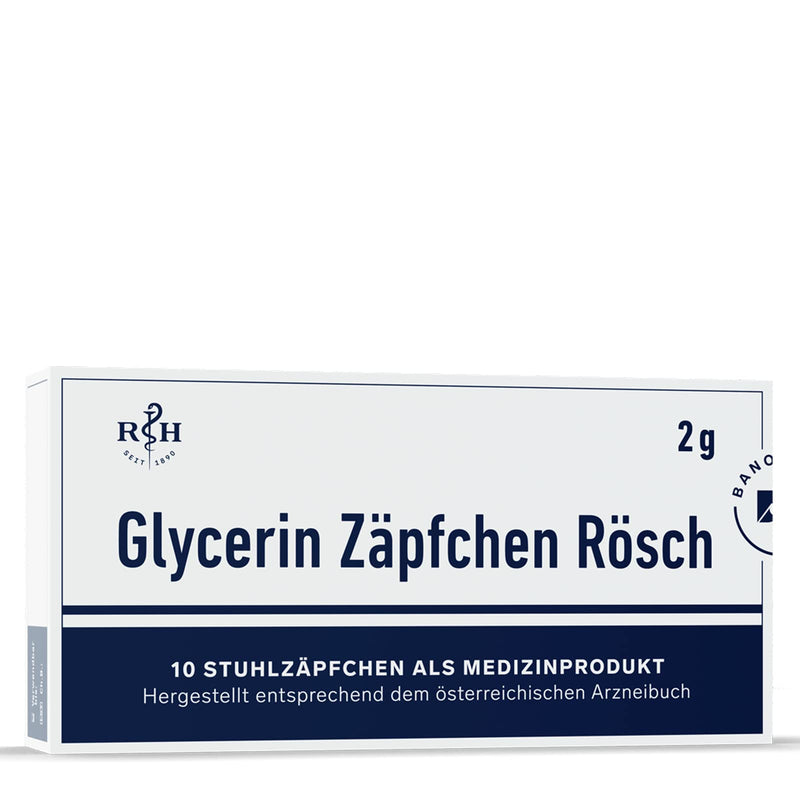 Glycerine Suppositories, 2 G (10 Suppositories), For Natural Stool Regulation, Gently Laxative And Protects The Intestinal Flora, Children From 2 Years, Teenagers And Adults - NewNest Australia