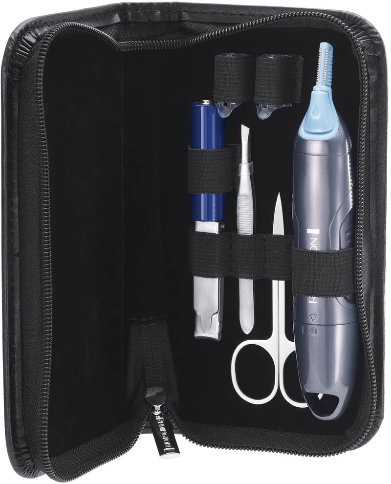 Remington Groom Essentials Set NanoSeries NE3455, trimmer set for nose, ear and eyebrow hair, grey/black - NewNest Australia