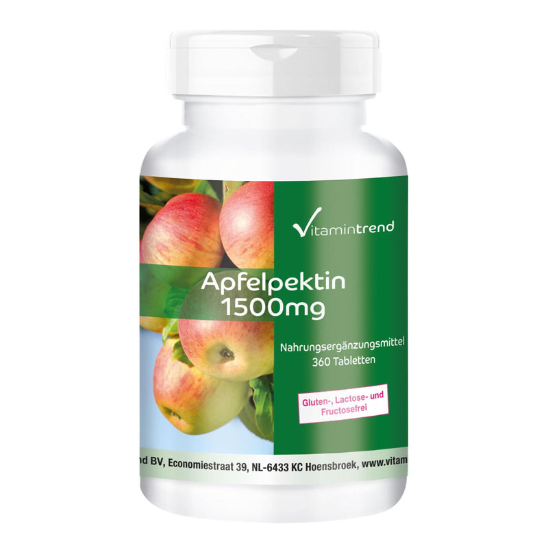 Apple pectin 1500mg - 360 tablets - vegan - natural fiber | Vitamintrend® - NewNest Australia
