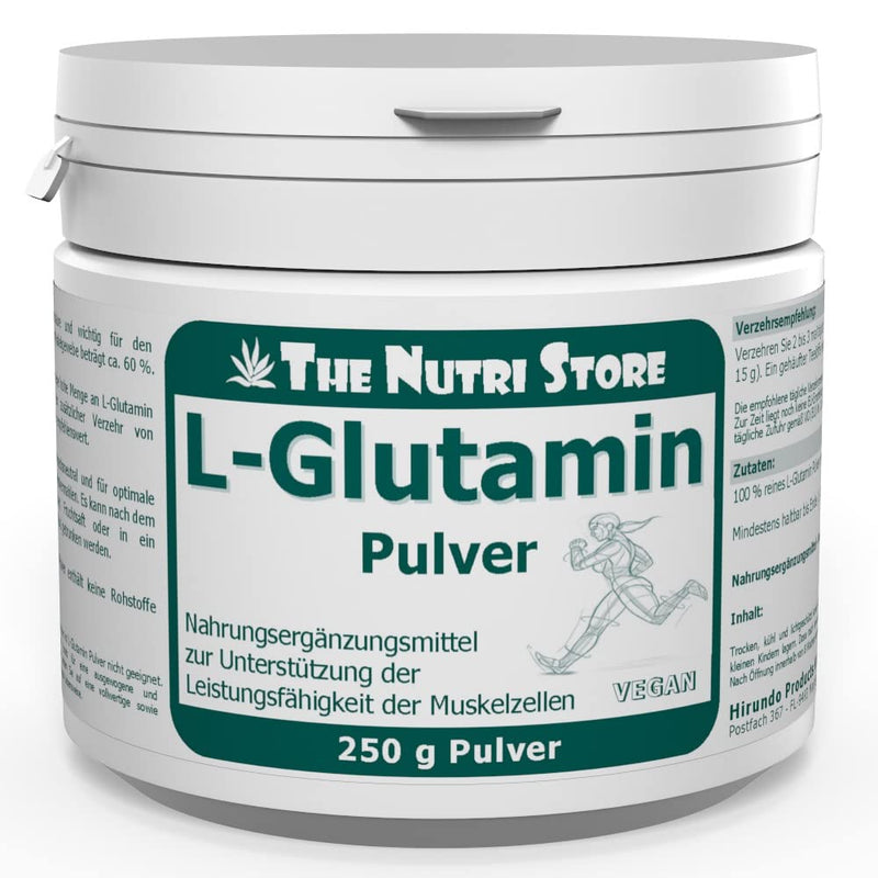 L-Glutamine 100% pure powder 250 g vegan - dietary supplement to support the performance of muscle cells - NewNest Australia