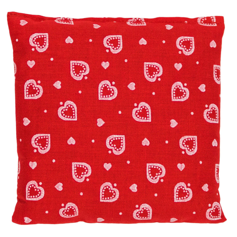 Cherry stone cushion 12x12cm hearts-red | Heat pads & cold pads | Grain pillow with cherry stones. Cherry stone - NewNest Australia