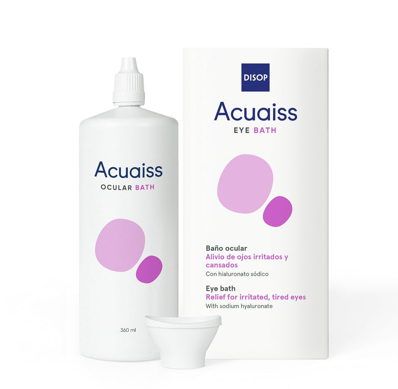 Acuaiss Eye Bath with Hyaluronic Acid, Eye Wash, 360 ml (360 ml) 360 ml (Pack of 1) - NewNest Australia