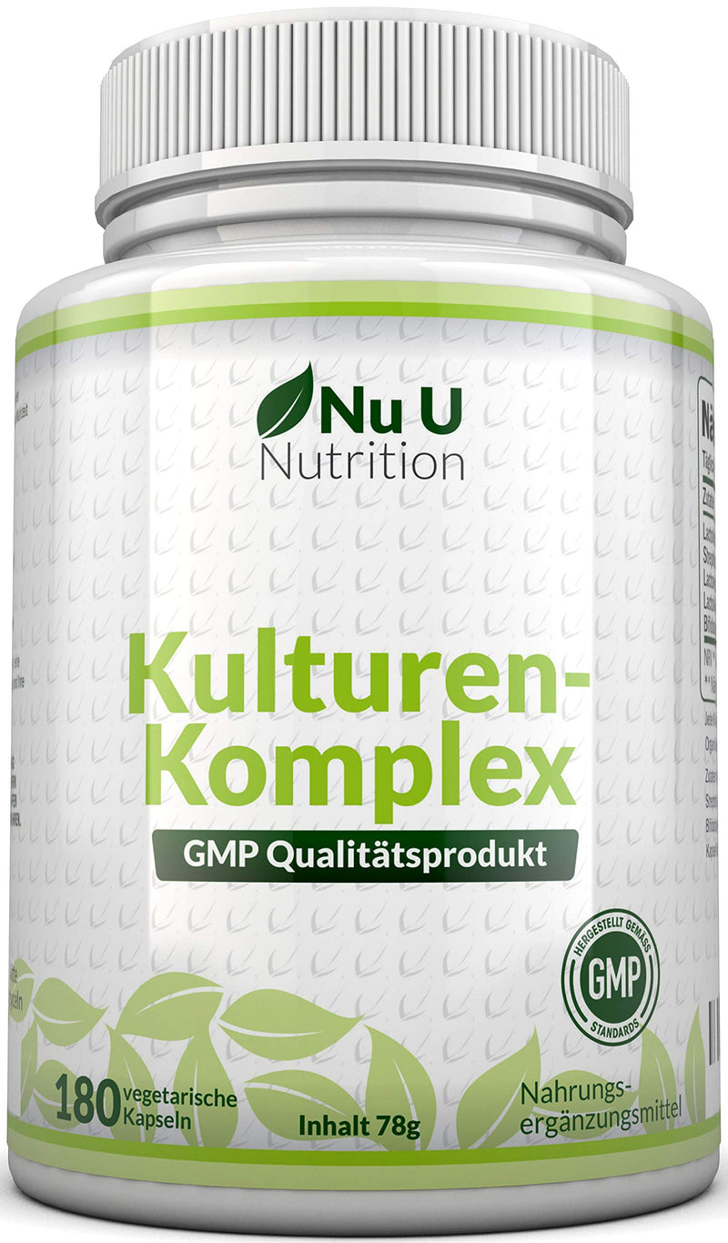 Probiotics Capsules 10 Billion Cfu ‚ For A Healthy Digestive System, Lactobacillus Acidophilus ‚ Suitable For Vegetarians ‚ 6 Month Supply 180 Capsules ‚ Nu U Dietary Supplement Nutrition - NewNest Australia