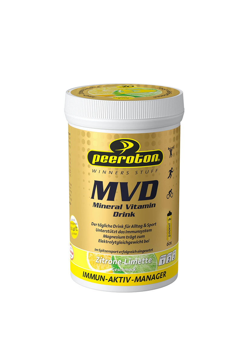 Peeroton Mvd Mineral Vitamin Drink - Lemon-Lime, Electrolyte Powder With The 5 Essential Electrolytes Plus Zinc, Magnesium And Vitamin C - Take Regularly And Strengthen The Immune System, 300 G - NewNest Australia