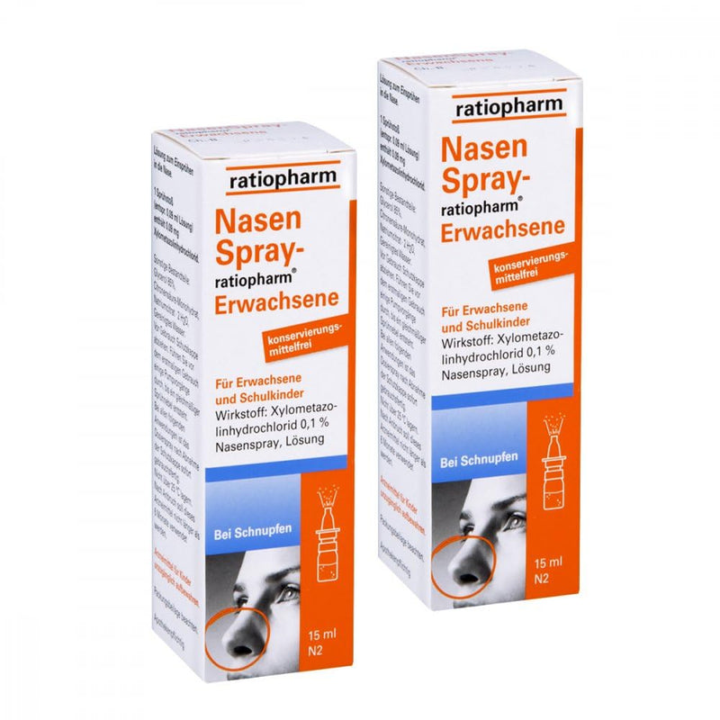 Nasal spray ratiopharm adults 2 x 15 ml - NewNest Australia