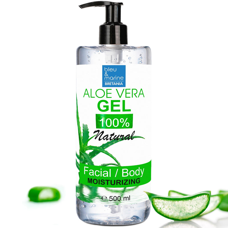 100% Natural Aloe Vera Gel | Extra moisturizing | Dermoprotector | Anti-aging & anti-wrinkle | Aftersun & aftershave care | Hair mask, clear, 500 ml - NewNest Australia