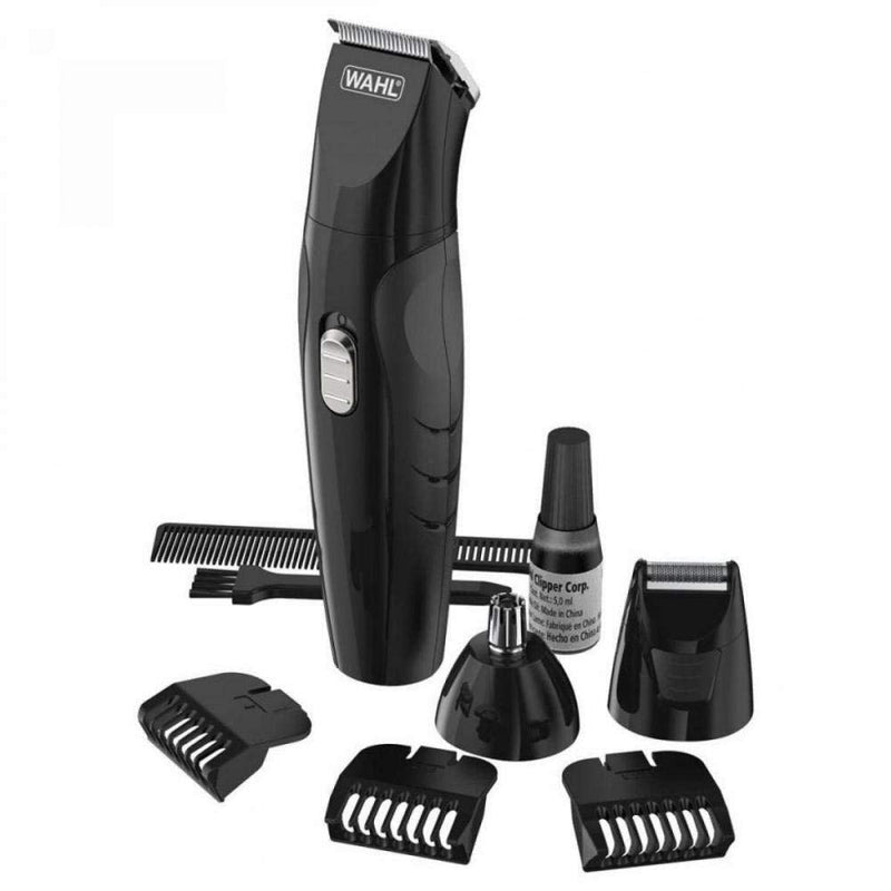 Wahl Groomsman Rechargeable All-In-One Trimmer, Multigroomer For Men, Beard Trimmer, Stubble Trimmer For Men, Care Kit, Nose Trimmer, Body Trimmer, 3 Interchangeable Heads - NewNest Australia