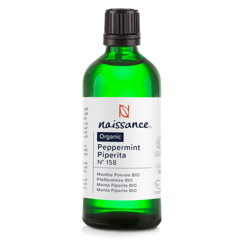 Naissance Peppermint Oil Organic (No. 158) - 100 Ml - Mentha Piperita - 100% Pure Field Mint Essential Oil - Mint Oil For Natural Cosmetics, Aromatherapy, Oil Burner - Fragrance Oil For Aroma Diffuser - NewNest Australia