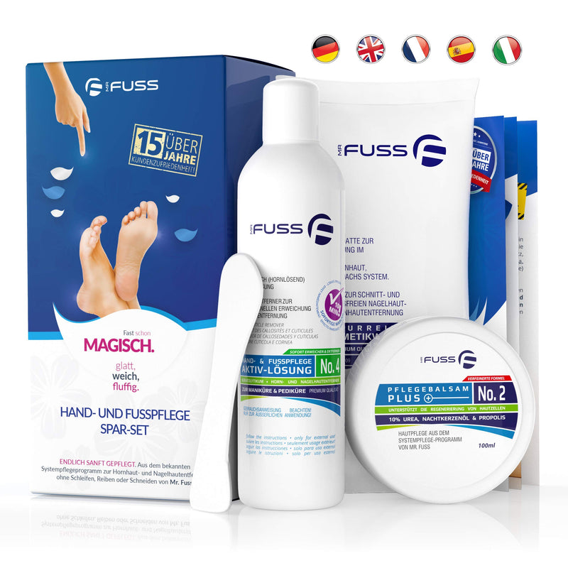 Mr. Fuss Callus Remover Active Solution No. 4 Advanced Pack (Small) Callus Removal Without Grinding Or Rubbing System Pack Of 4 For Callus And Cuticle Removal - NewNest Australia