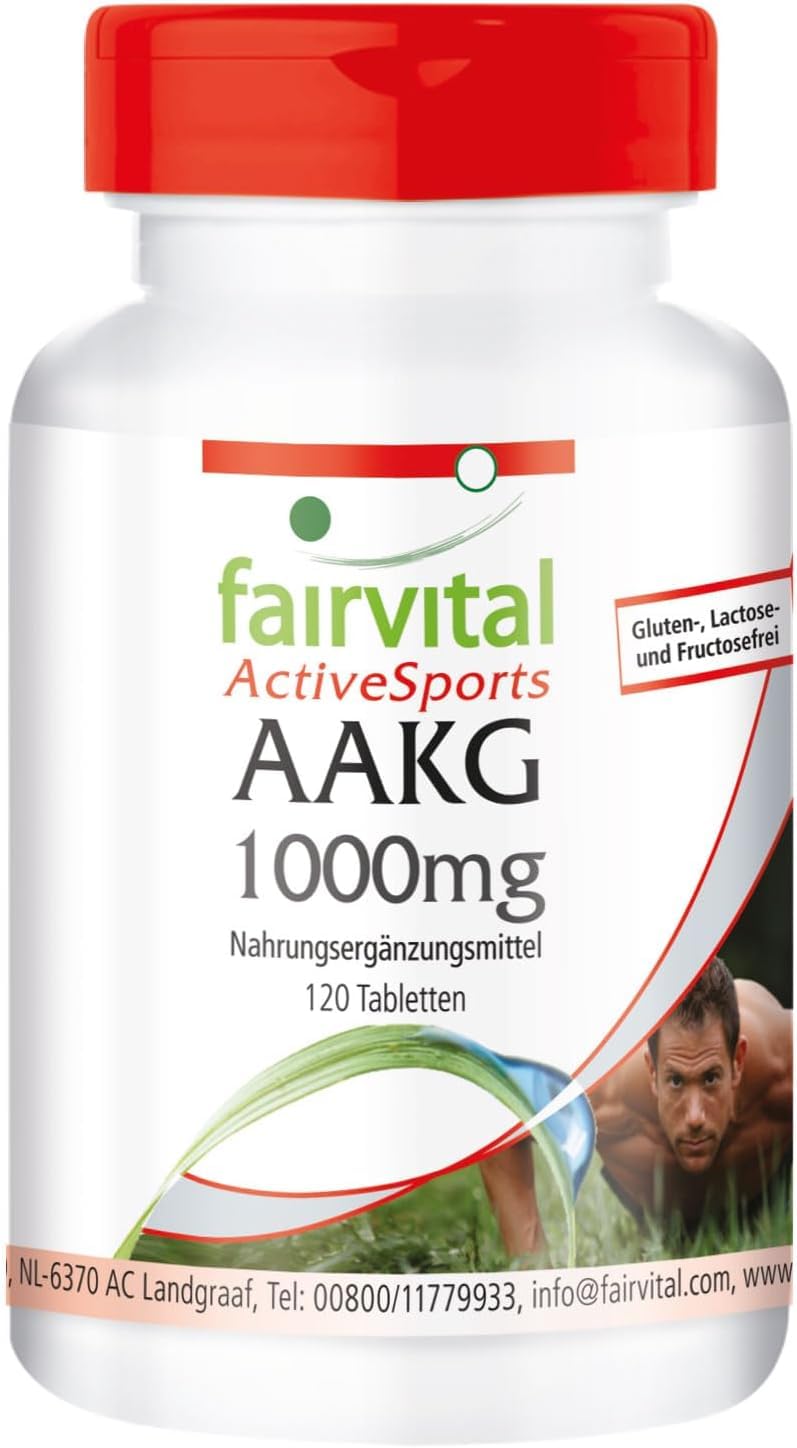 Fairvital | AAKG 1000mg - L-Arginine Alpha-Keto-Glutarate - HIGH DOSE - VEGAN - 120 tablets - NewNest Australia