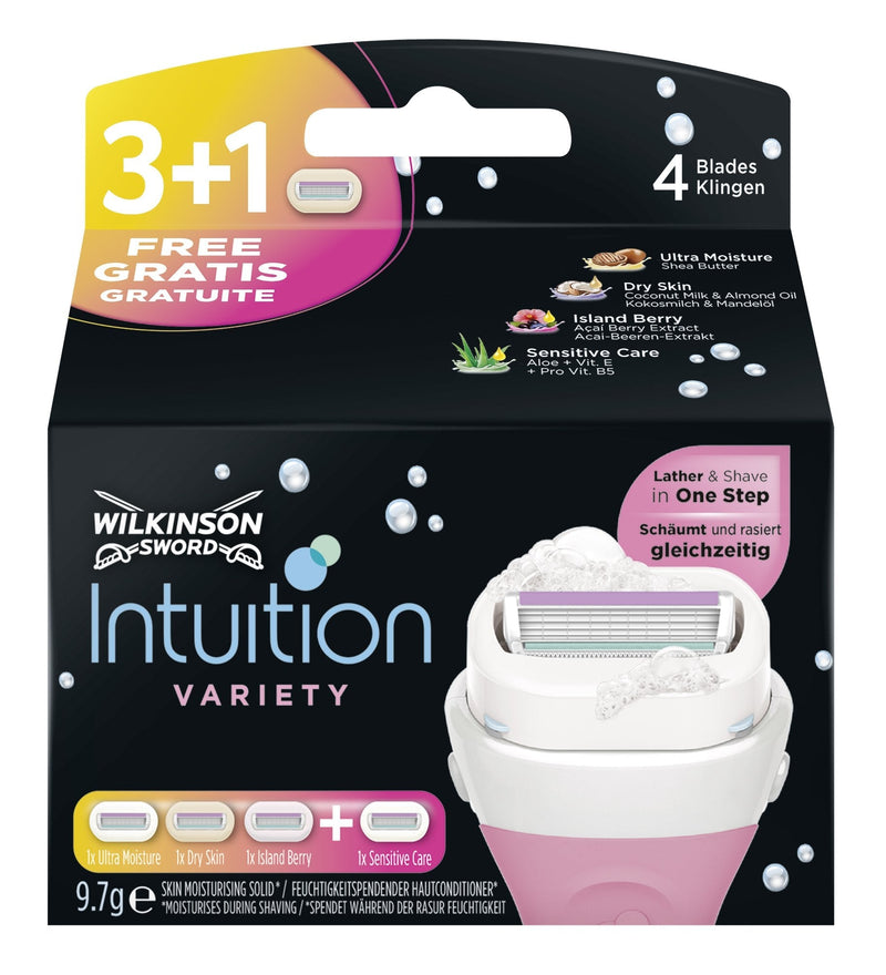 Wilkinson Sword Intuition Summer Variaty Razor Blades for Women's Razors, Pack of 4 - NewNest Australia