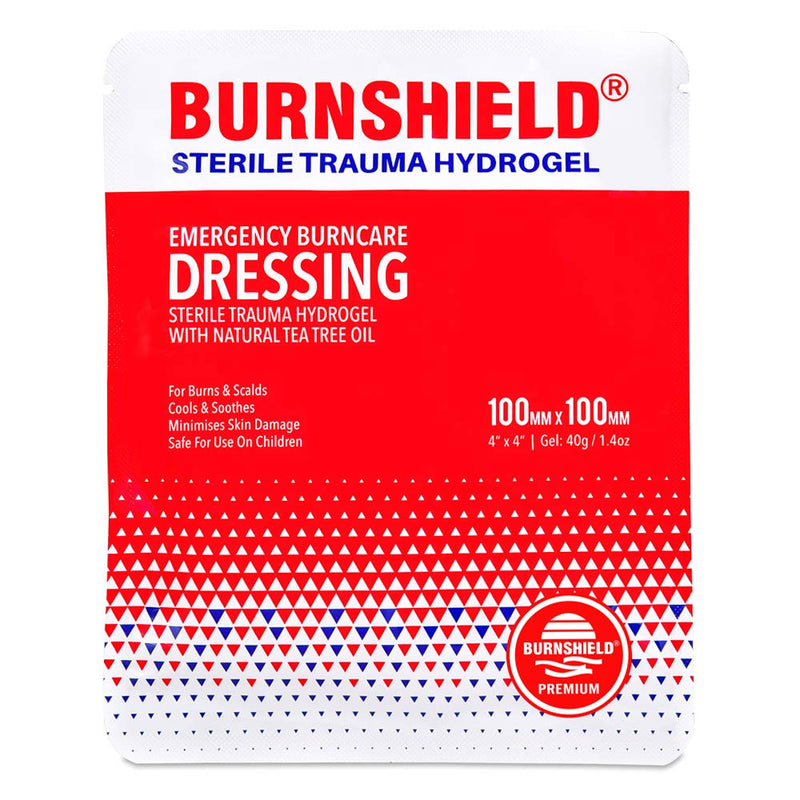Burnshield Premium Sterile Emergency Burn Dressing 4x4 (10cm x 10cm) Cools The Burn by Burnshield - NewNest Australia
