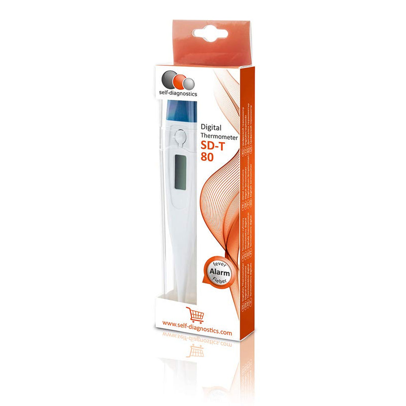 Self-Diagnostics Digital Fever Thermometer With Fever Alarm - Waterproof - Fast And Precise Measurement - Fever Meter For Baby, Child & Adults - Rectal Oral Thermometer - NewNest Australia