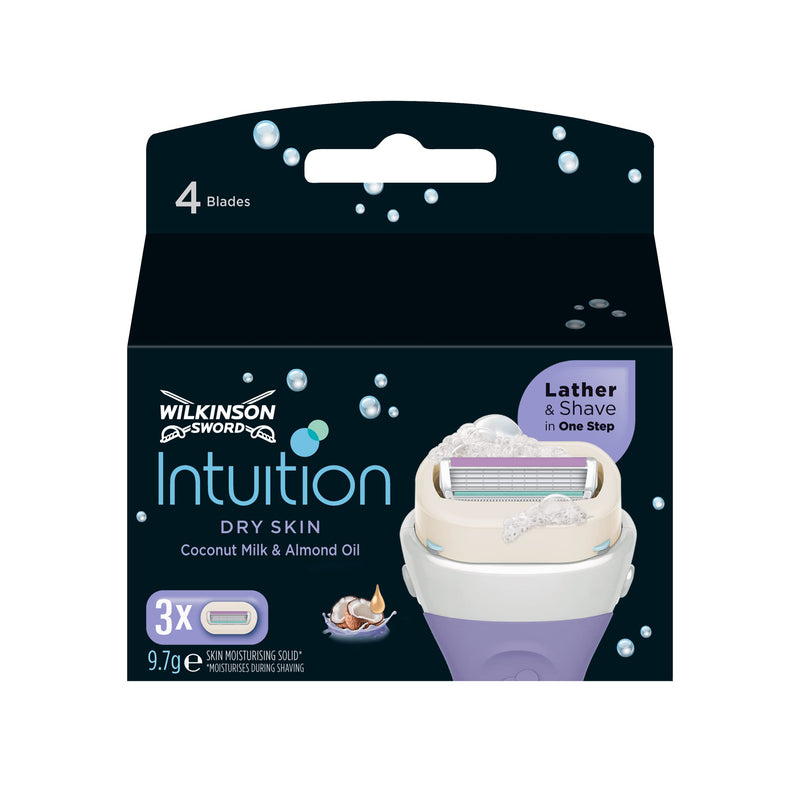 Wilkinson Sword Intuition Dry Skin Razor Blades for Women's Razors, Pack of 3 - NewNest Australia