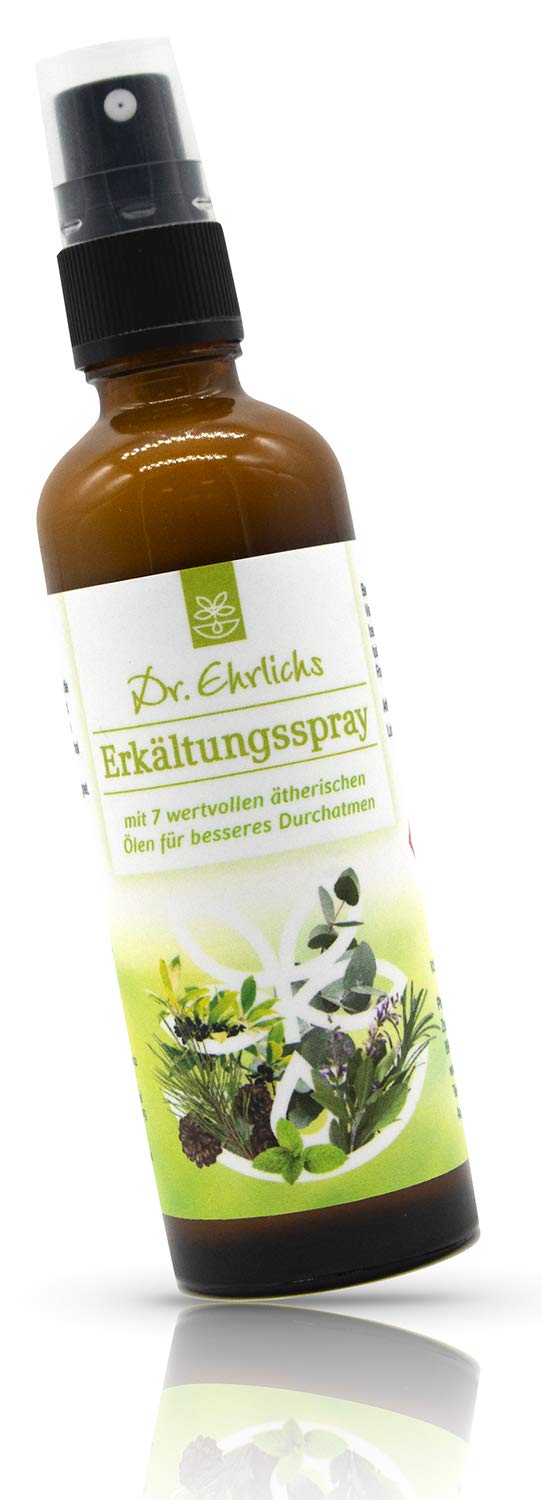 Dr. Ehrlichs Cold Spray 75 Ml - The Concentrated Power Of Essential Oils - Natural Spray - The Cold Remedy For Coughs, Colds And For Better Falling Asleep With Colds - NewNest Australia