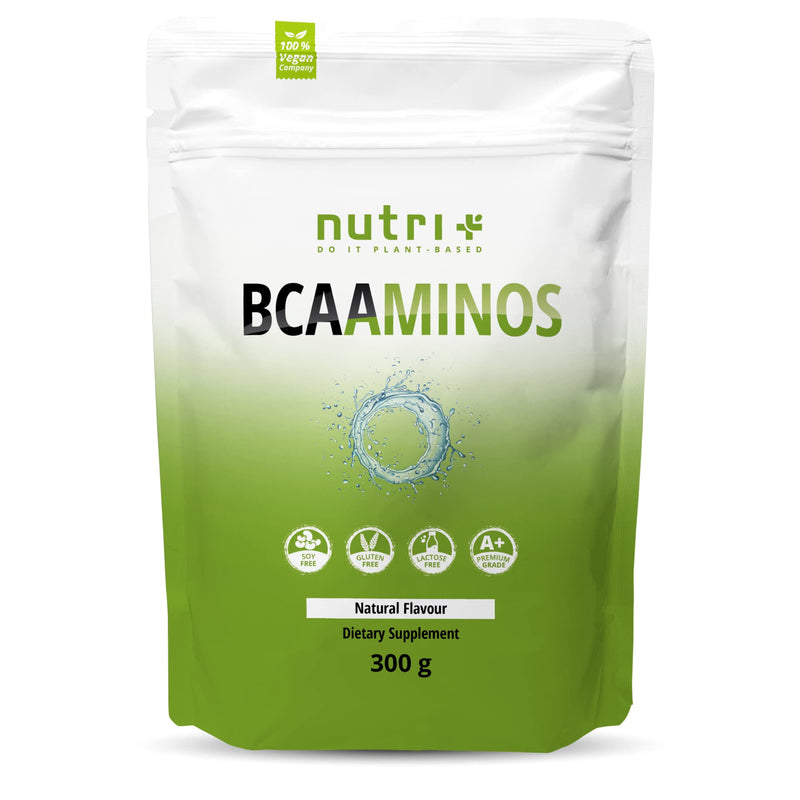Bcaa Powder Neutral - Highest Dose Bcaaminos Without Sweeteners, Sugar And Additives - Natural Bcaas Are Essential Amino Acids - Vegan Instant Powder Unflavored 300 G - NewNest Australia
