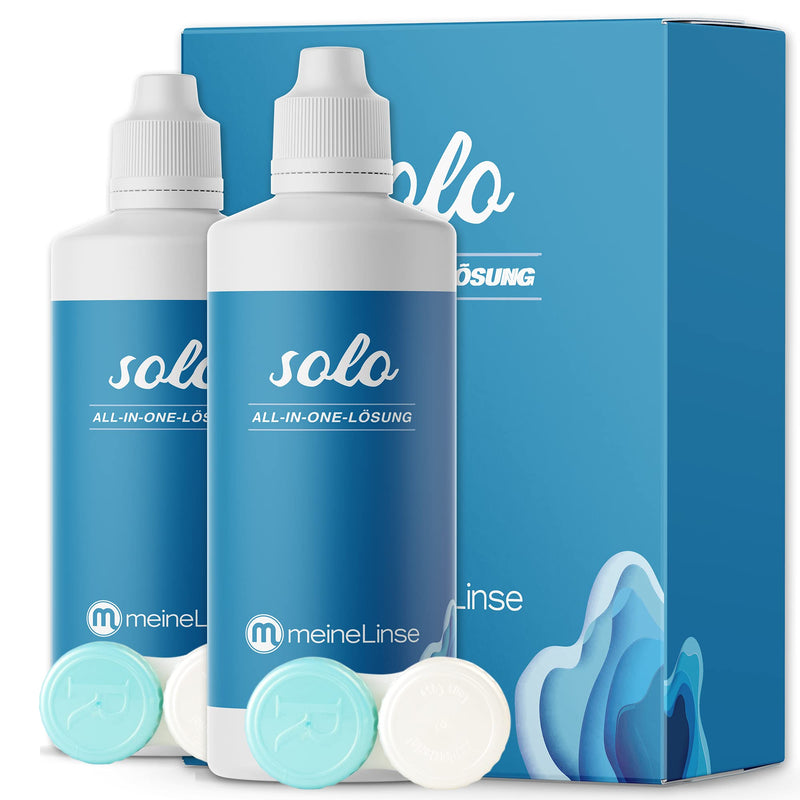 Meinelinse (Formerly Oculsoft) Solo All-In-One Solution 2 X 360Ml Double Pack Of Care Products For Contact Lenses - Cleaning In Just 5 Minutes - Contact Lens Fluid For Soft Contact Lenses - NewNest Australia