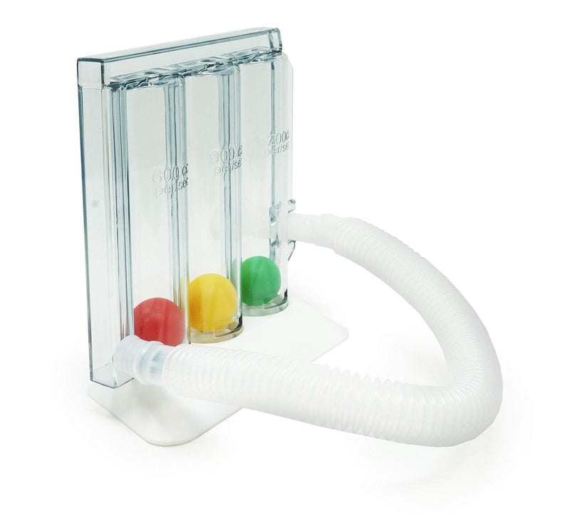 3-chamber breathing trainer, respiratory trainer for speech therapy, therapy, occupational therapy, lung training, lung trainer, respiratory training. - NewNest Australia