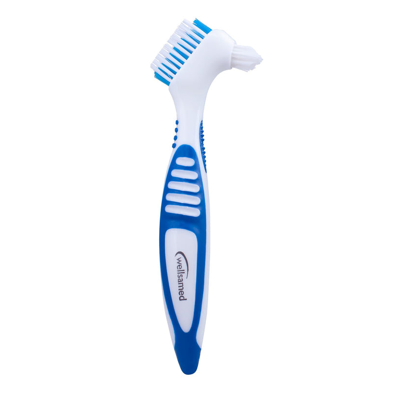 Wellsamed Prosthetic Toothbrush, Prosthetic Brush for Third Teeth (1 Piece, Blue) 1 Piece (Pack of 1) - NewNest Australia