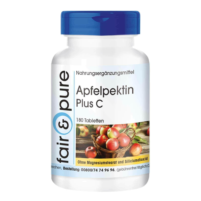 Fair & Pure® - apple pectin with vitamin C & calcium - vegan - natural fiber - 180 tablets - without magnesium stearate - NewNest Australia