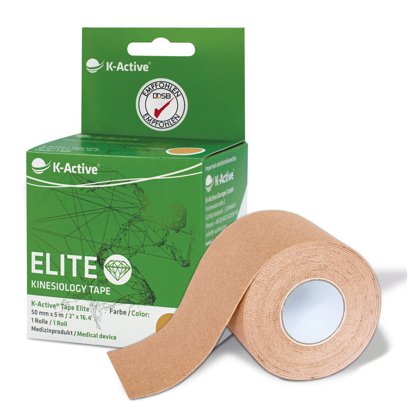 K-Active Kinesiology Tape Elite I Strong And Gentle K-Active Tape For Shoulder, Back, Neck, Knee Ia Versatile Kinesiological Tape For Sports And Leisure Singlebox 5 Cm X 5 M 50 Mm X 5 M - NewNest Australia