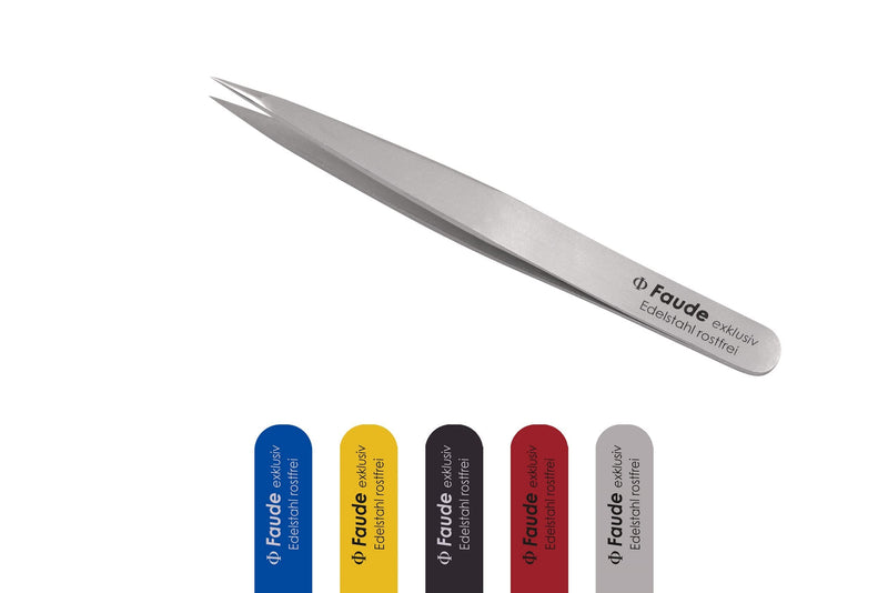 FAUDE pointed tweezers fine, pointed and precise for splinters, splinters, thorns and ingrown hairs. Stainless steel 10cm (stainless steel) - NewNest Australia