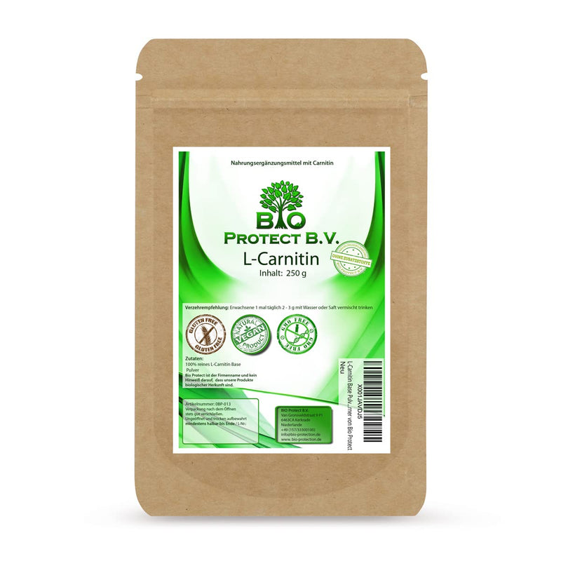L-Carnitine Base Powder 250 g without additives - from Bio Protect - NewNest Australia