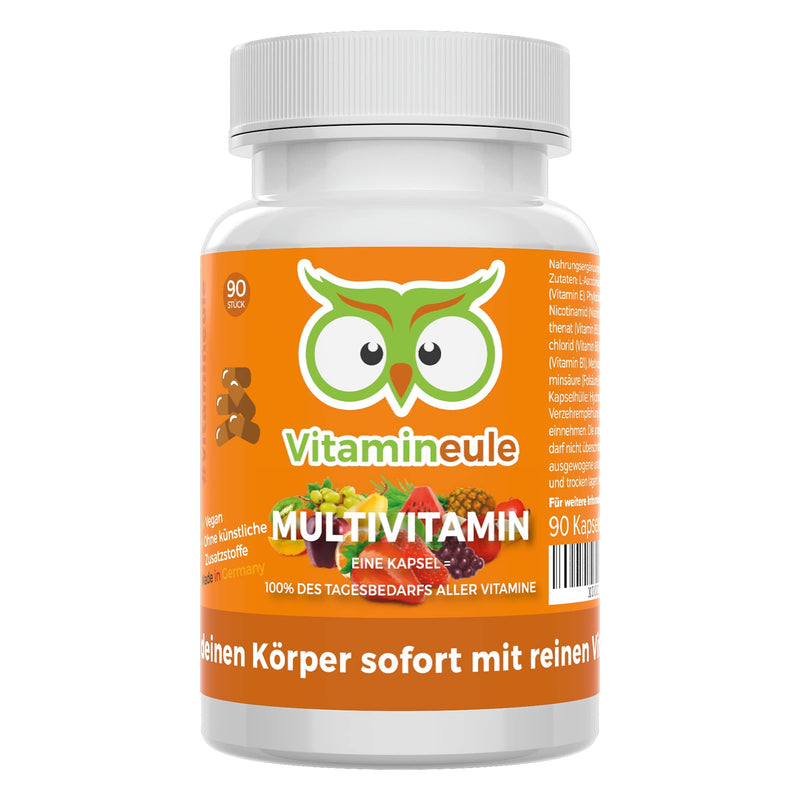 Vitamineule High Dose Vegan Multivitamin Capsules Without Artificial Additives, Suitable For Children, German Quality, Small Capsules Instead Of Large Tablets And Contains Every A ‚ Z Vitamin - NewNest Australia