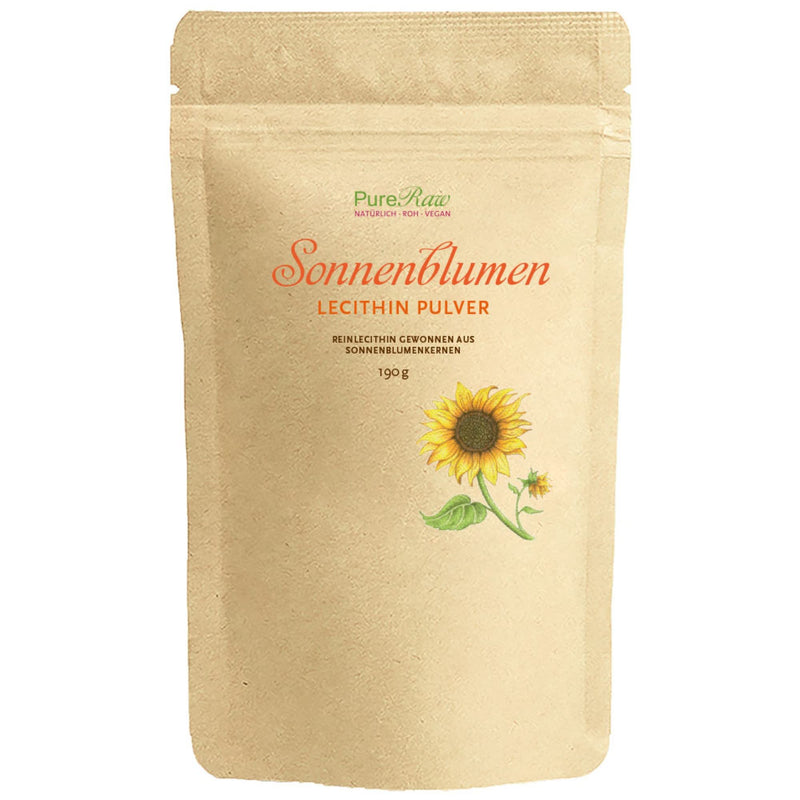 Sunflower Lecithin Powder for Cooking & Baking - Sunflower Lecithin Powder, Vegan Phosphatidylcholine Emulsifier Fine Granules Lecithin Sunflowers - Sunflower Lecithin Powder | PureRaw 190g 190g (pack of 1) - NewNest Australia