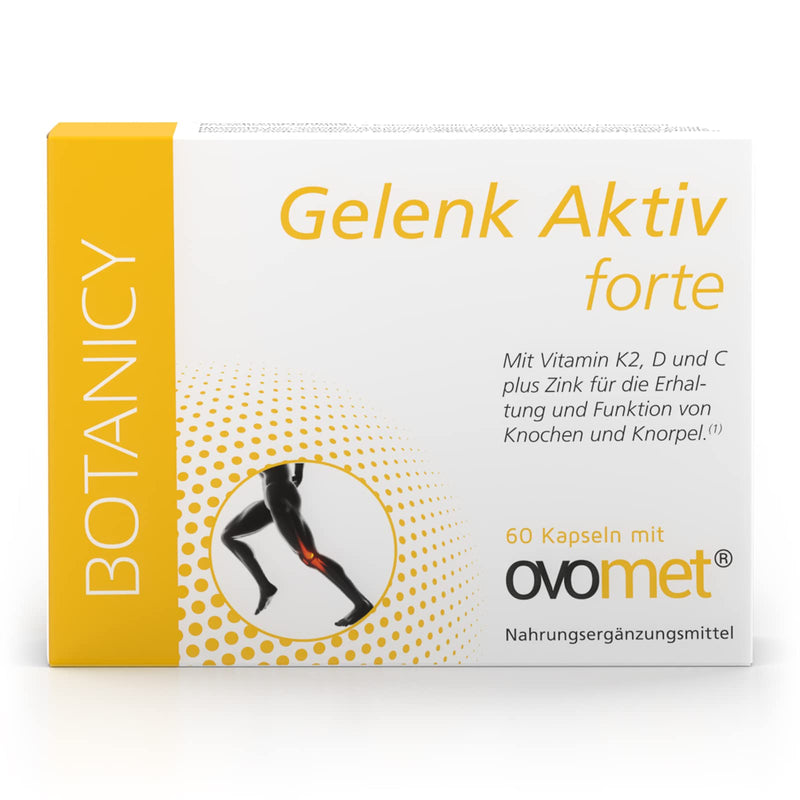 Joint Active Forte With Green-Lipped Mussel Powder, Ovomet Egg Membrane Powder For Joints, Bones, Ligaments And Tendons, High Dose (60 Capsules, Monthly Pack) - NewNest Australia