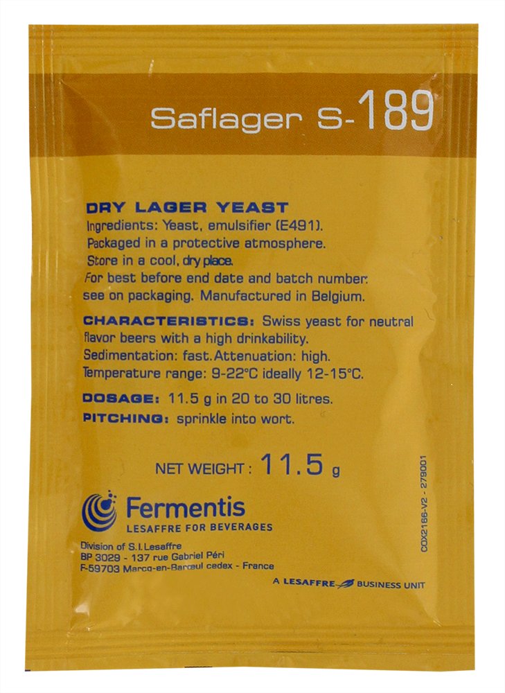 Fermentis Saflager S-189 11.5g bottom-fermented brewer's yeast dry yeast - NewNest Australia