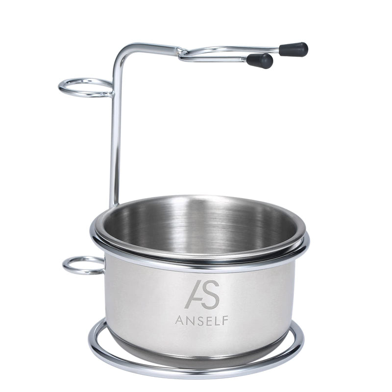 Shaving brush holder, Anself 2 in 1 men's shaving set, dry or wet shaving bowl + razor stand - NewNest Australia