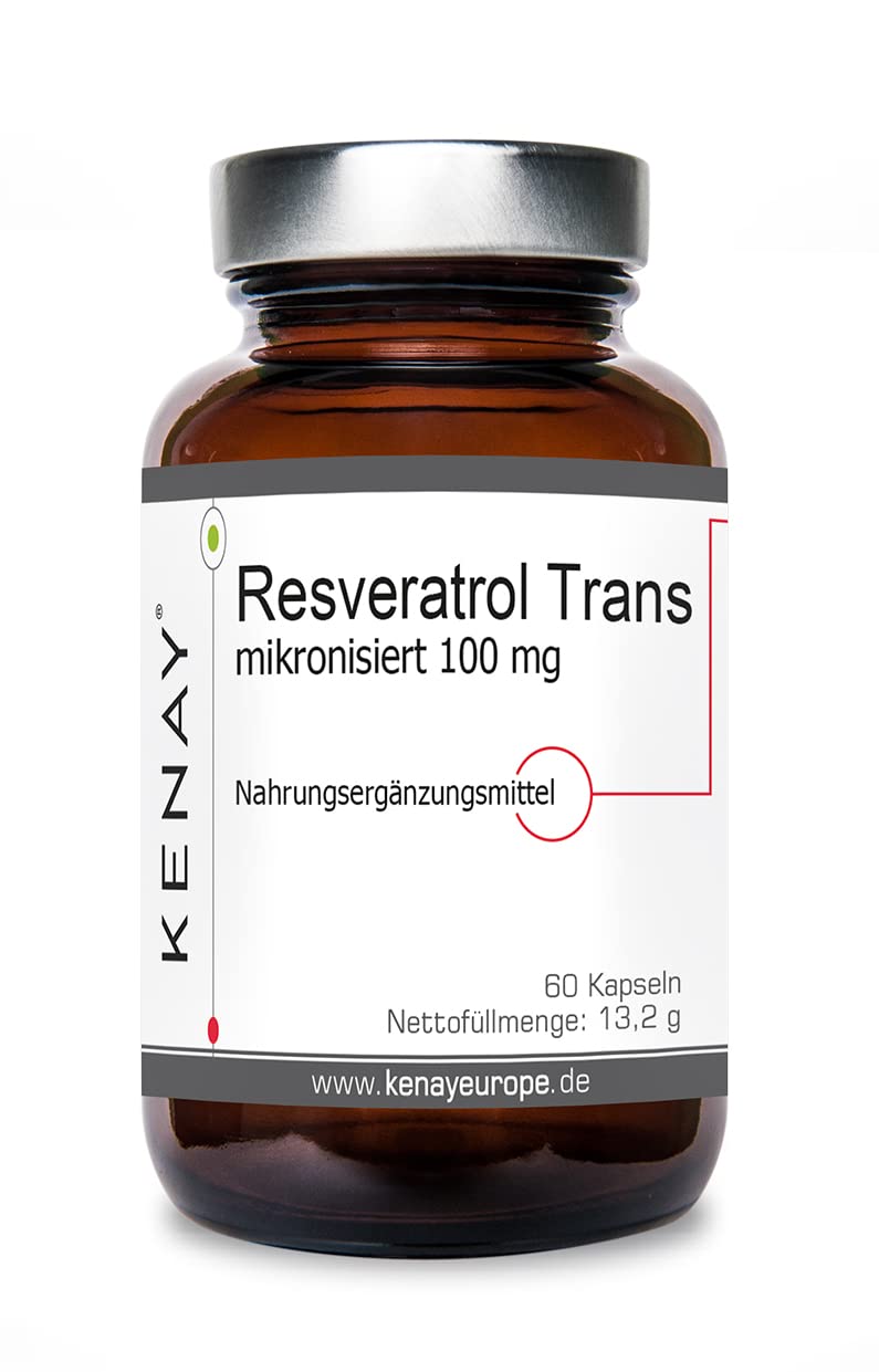 Resveratrol micronized - 100 mg per daily dose - 60 capsules KENAY EUROPE 60 pieces (pack of 1) - NewNest Australia