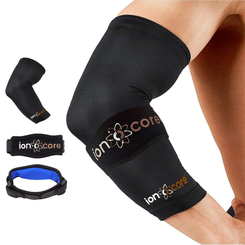 Ionocore Elbow Bandage Tennis Elbow Bandage - Compression With Copper - Elbow Bandage For Men And Women Against Tennis Elbow, Golfer'S Elbow - Protects Joints And Forearms - Light And Non-Slip Large: 32-36Cm - NewNest Australia
