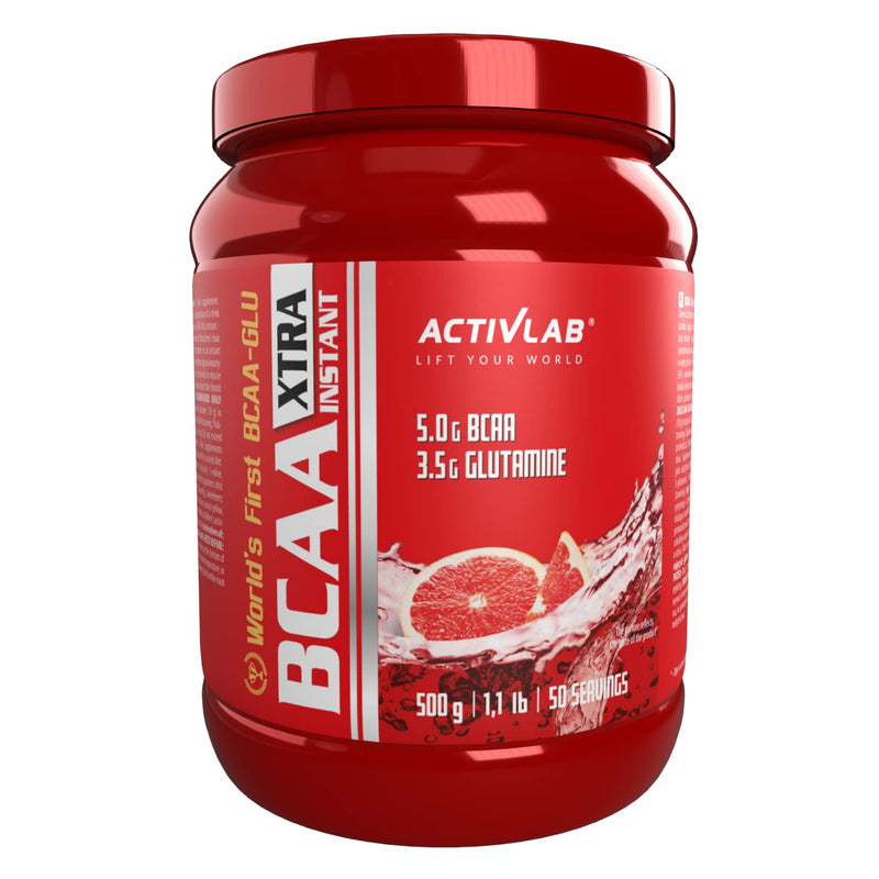 Activlab Bcaa Xtra Instant 500G 5000Mg Amino Acids 3500Mg L Glutamine Muscle Growth Supplement Regeneration Endurance Bodybuilding Optimum Grapefruit Flavor Bcaa 2 1 1 Including Measuring Cup - NewNest Australia
